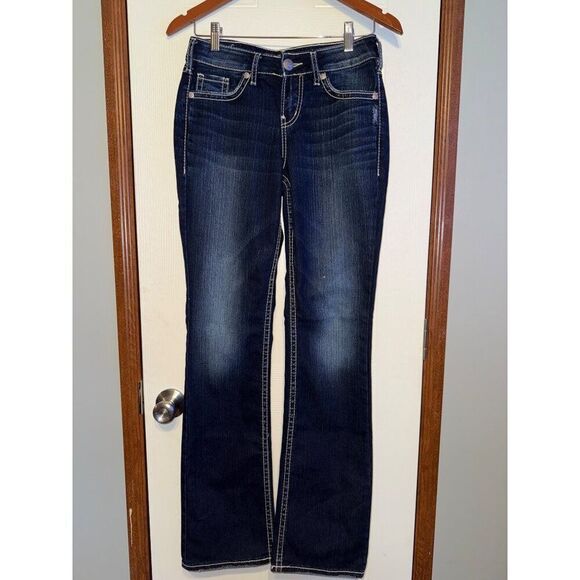 Silver Jeans Co Suki Slim Boot Curvy Mid Rise Jeans Size 27 - Picture 2 of 14